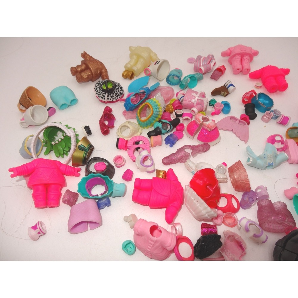 LOL Surprise Doll Mixed Clothing and Accessories Lot Pink Blue Gold